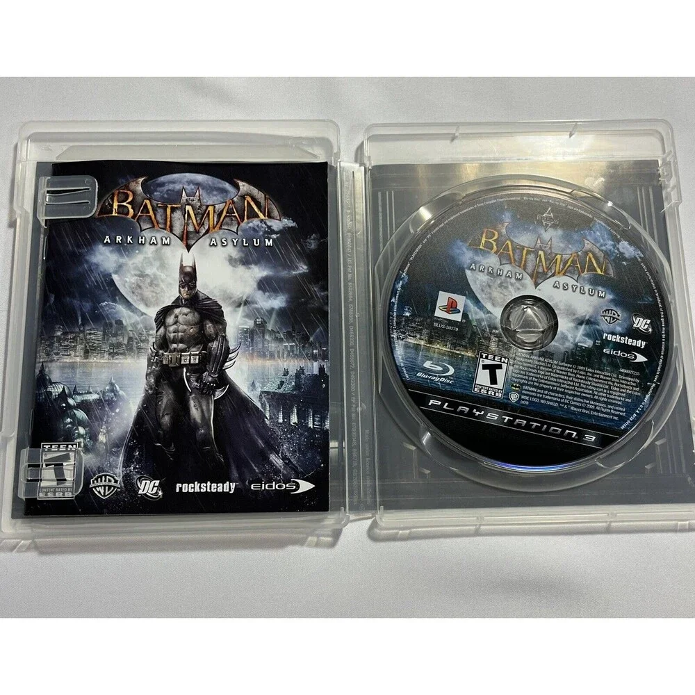 Batman Arkham Asylum 1st Release(Sony PlayStation 3, 2009) PS3 Complete